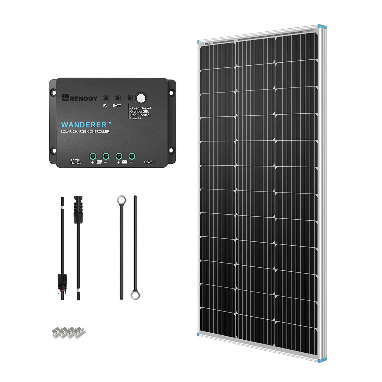 Renogy Starter Kit – 100W N-Type Solar Panel Kit, 12V System