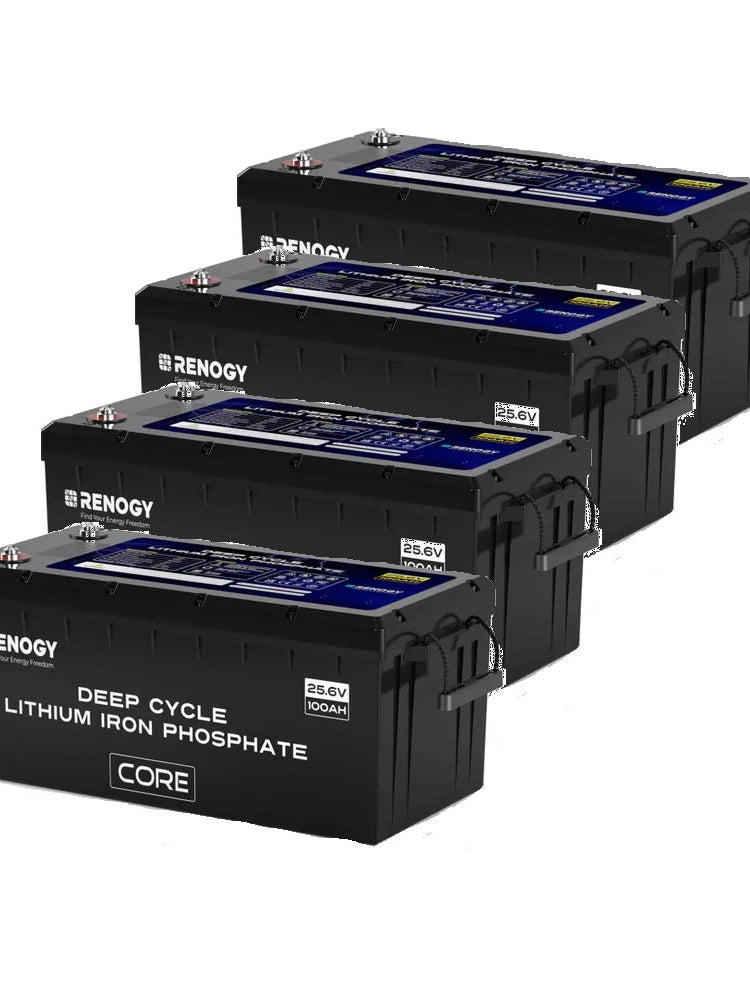 Renogy Core 100Ah LiFePO4 Battery – 24V Deep Cycle with Smart BMS & Bluetooth