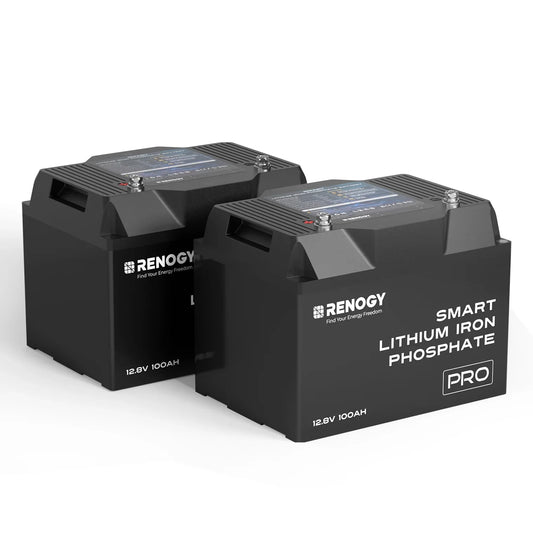 Renogy Pro 100Ah Smart LiFePO4 Battery – 12V Deep Cycle with Bluetooth & Self-Heating