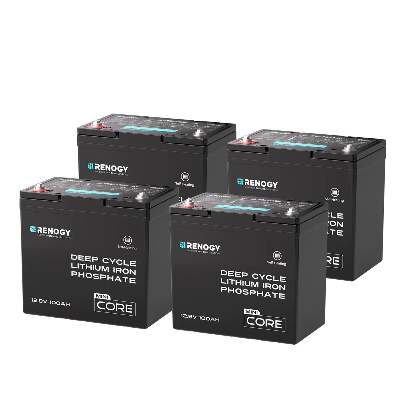 Renogy Core Mini 100Ah LiFePO4 Battery – 12V DuoHeat Tech with Bluetooth