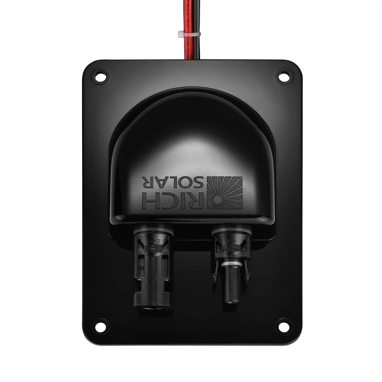 Cable Entry Plate RS-G05 – Polypropylene Housing with UL 8AWG 600V Wires & MC4 Connectors