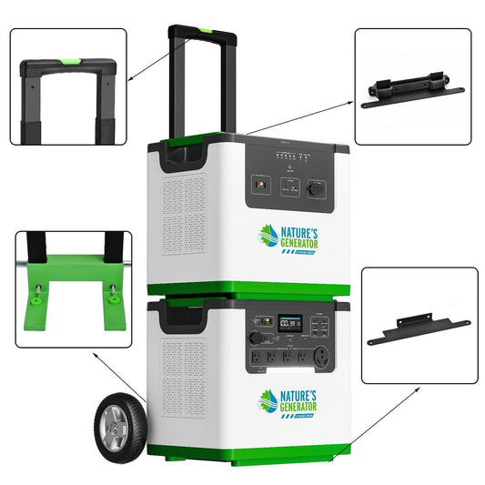 Nature's Generator Lithium 3600/6000 Heavy Duty Cart – Mobile Base for Lithium Power Systems