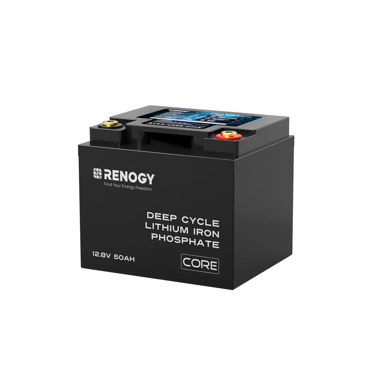Renogy Core 50Ah LiFePO4 Battery – 12V Deep Cycle with Smart BMS