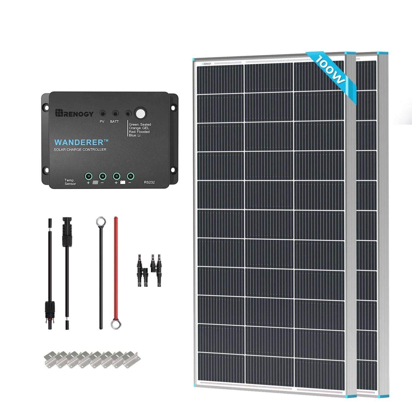 Renogy Starter Kit – 200W N-Type Solar Panel Kit, 12V System