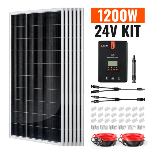 1200-Watt Solar Kit – Off-Grid Charging with 60A MPPT Controller