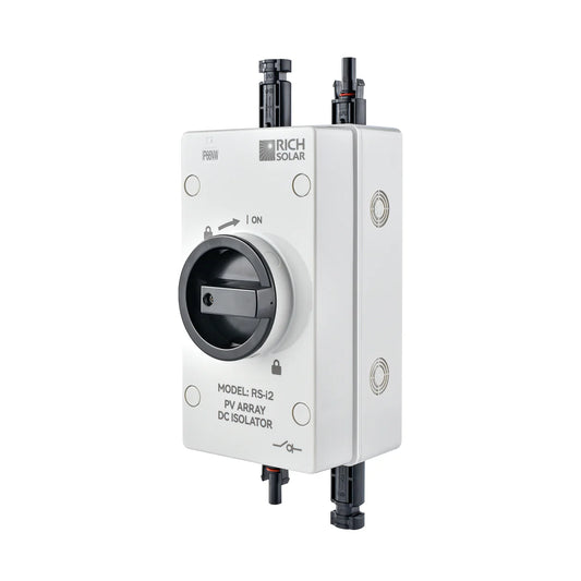 Solar PV DC Quick Disconnect Switch – 1500V 55A, 2 Pole, 1 String, Easy to Install