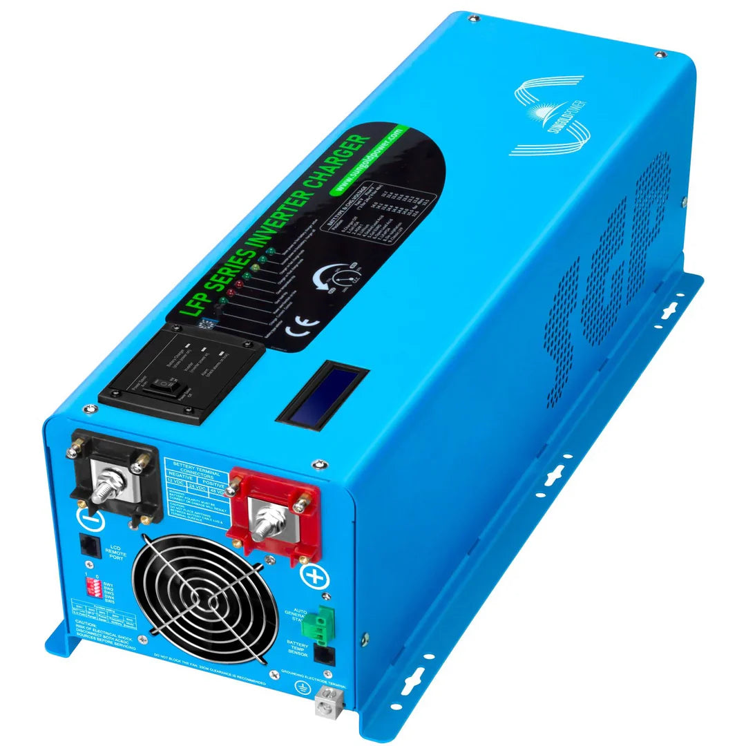 SungoldPower 4000W 24V Pure Sine Wave Low Frequency Inverter – Single Phase, 120V Input/Output