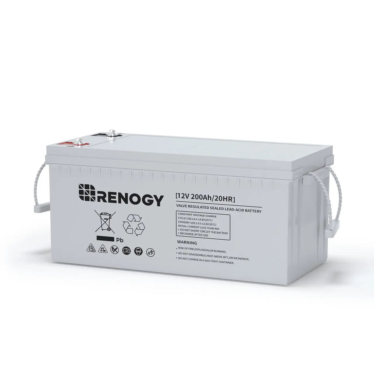 Renogy Deep Cycle AGM Battery – 12V 100Ah / 200Ah Maintenance-Free