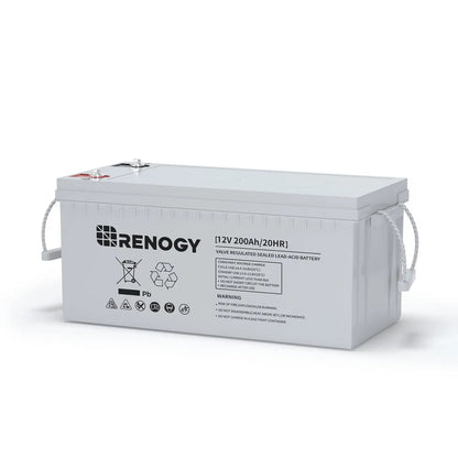 Renogy Deep Cycle AGM Battery – 12V 100Ah / 200Ah Maintenance-Free