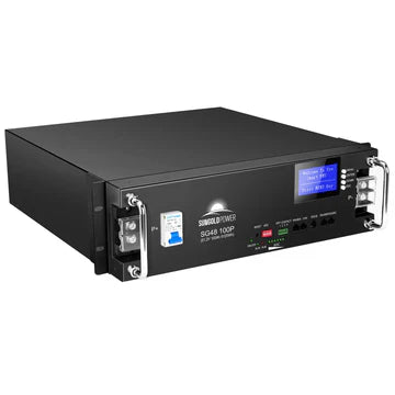 SungoldPower 48V 100AH Server Rack LiFePO4 Lithium Battery – Modular, RS485/RS232, 6000+ Cycles