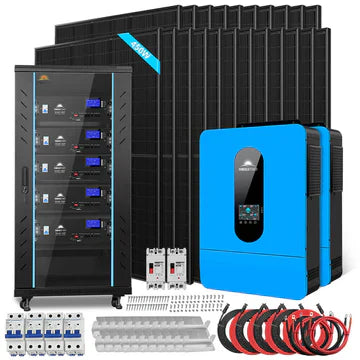 Off-Grid Solar Kit 13000W 48VDC 120V/240V with 25.6KWH LiFePO4 Battery and 22 × 440W Solar Panels – SungoldPower SGR-13K25E