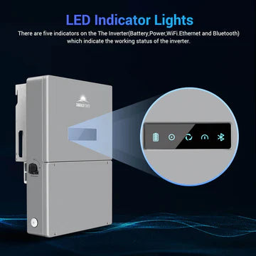 SungoldPower 11.4KW 48V High Voltage Split Phase Hybrid Solar Inverter – APS Transmitter, UL1741 Certified