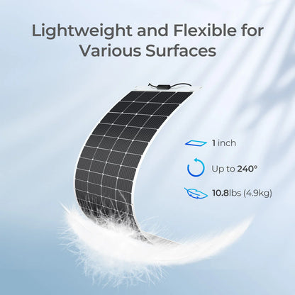 Renogy Flexible Solar Panel – 200W 12V Monocrystalline