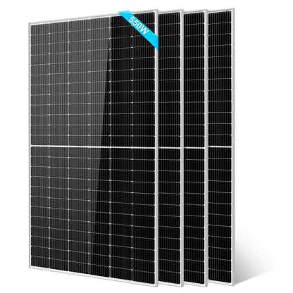 450W/550W Monocrystalline PERC Solar Panel – UL 61730, CEC Listed, IP68 Rated