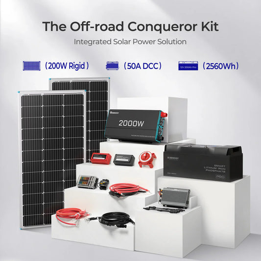 Renogy Off-Road Solution Solar Kit – 12V Mobile Power System for 4x4 Vehicles
