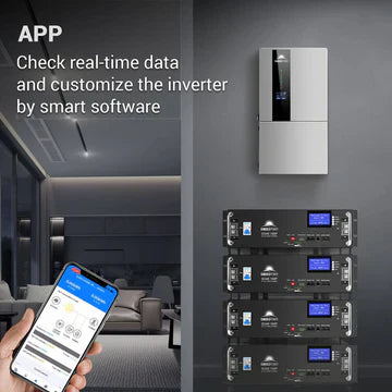 7.6KW / 11.4KW Hybrid Inverter 48V Split Phase SGN Series, UL1741, Solar + Battery Ready