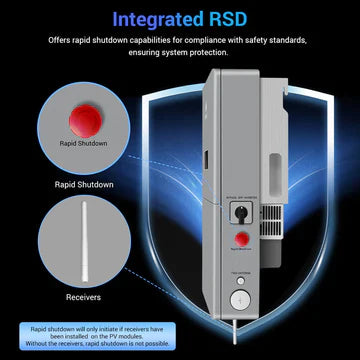 SungoldPower 11.4KW 48V High Voltage Split Phase Hybrid Solar Inverter – APS Transmitter, UL1741 Certified
