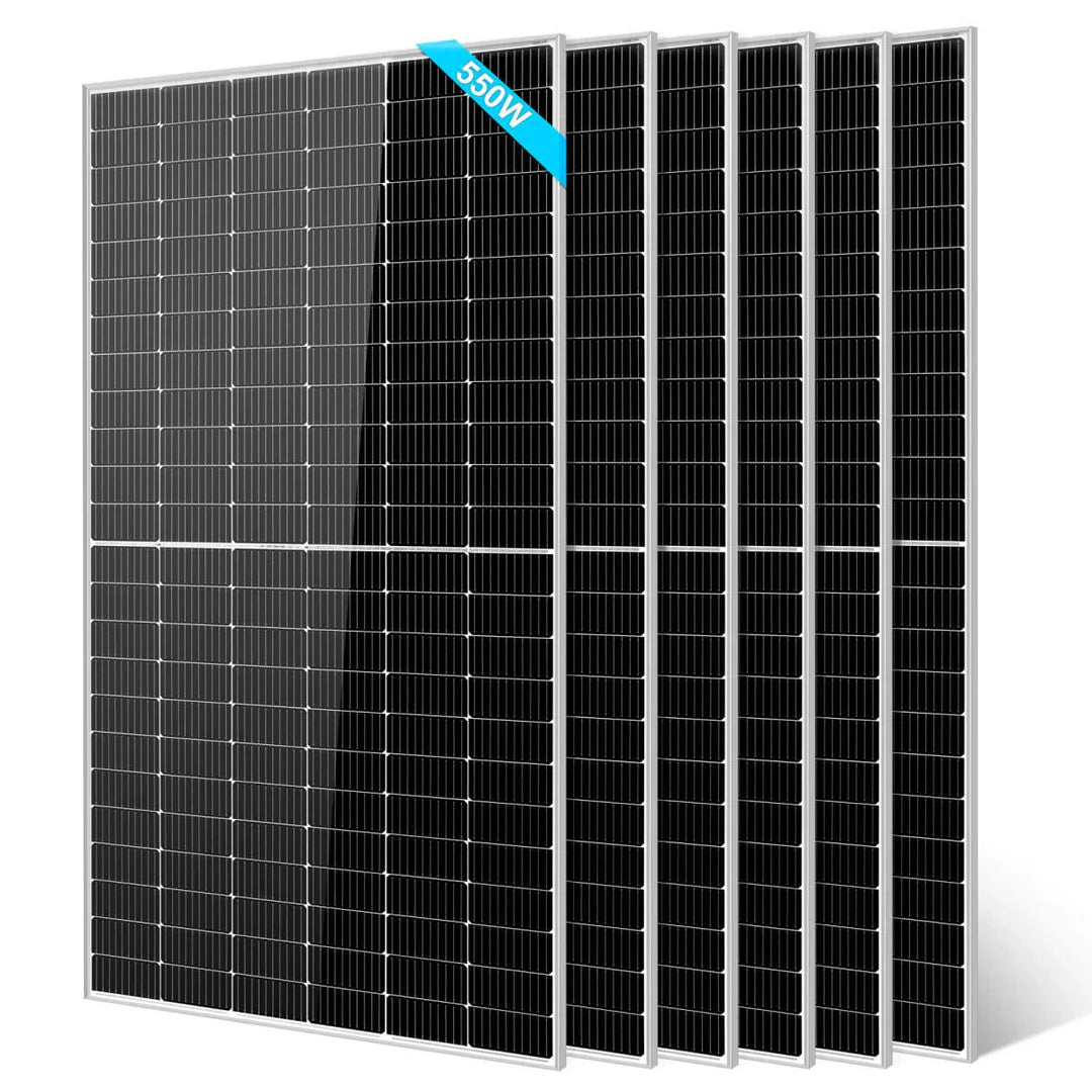 450W/550W Monocrystalline PERC Solar Panel – UL 61730, CEC Listed, IP68 Rated
