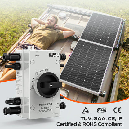 Solar PV DC Quick Disconnect Switch – 1500V 55A, 4 Pole, 2 Strings,