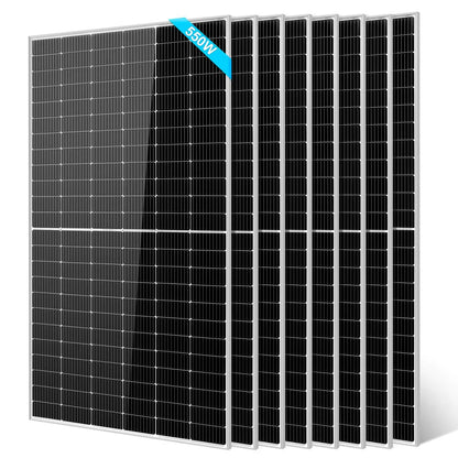 450W/550W Monocrystalline PERC Solar Panel – UL 61730, CEC Listed, IP68 Rated