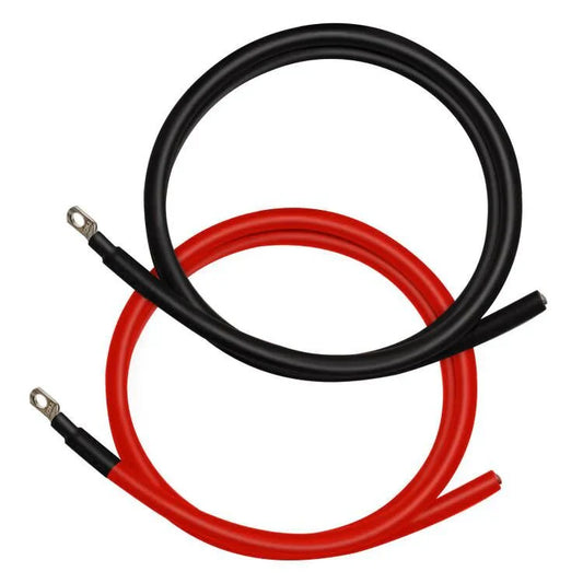 4 AWG 5Ft Solar Charge Controller to Battery Cable, Heavy-Duty Copper Wire