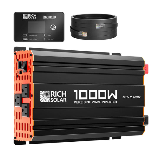 NOVA PURE 1K Pure Sine Wave Inverter – 1000W 12V Off-Grid Power for RVs, Boats, and Overlanders