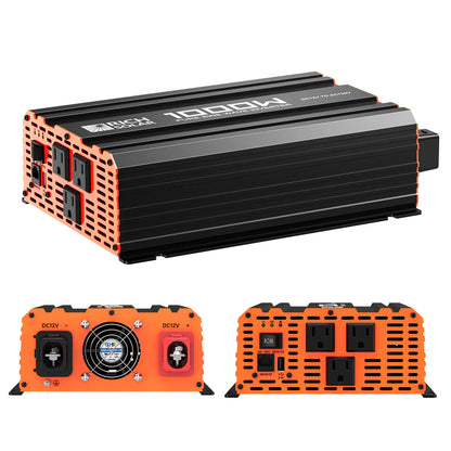 NOVA PURE 1K Pure Sine Wave Inverter – 1000W 12V Off-Grid Power for RVs, Boats, and Overlanders