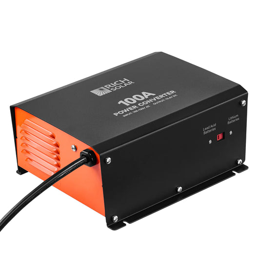 Rich Solar 100A Power Converter 120V Battery Charger Protection Built-In