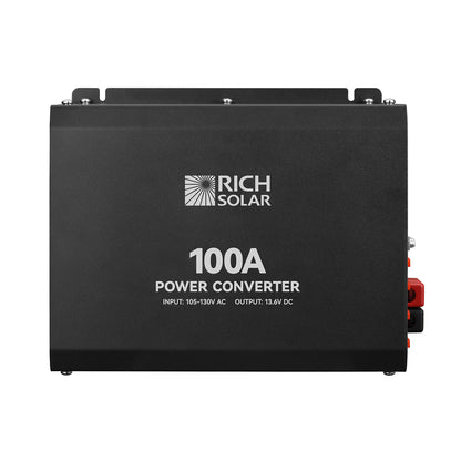 Rich Solar 100A Power Converter 120V Battery Charger Protection Built-In