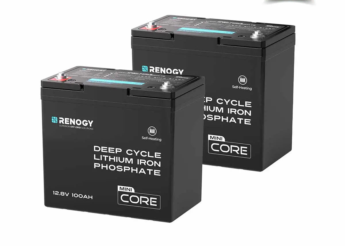 Renogy Core Mini 100Ah LiFePO4 Battery – 12.8V Compact Deep Cycle