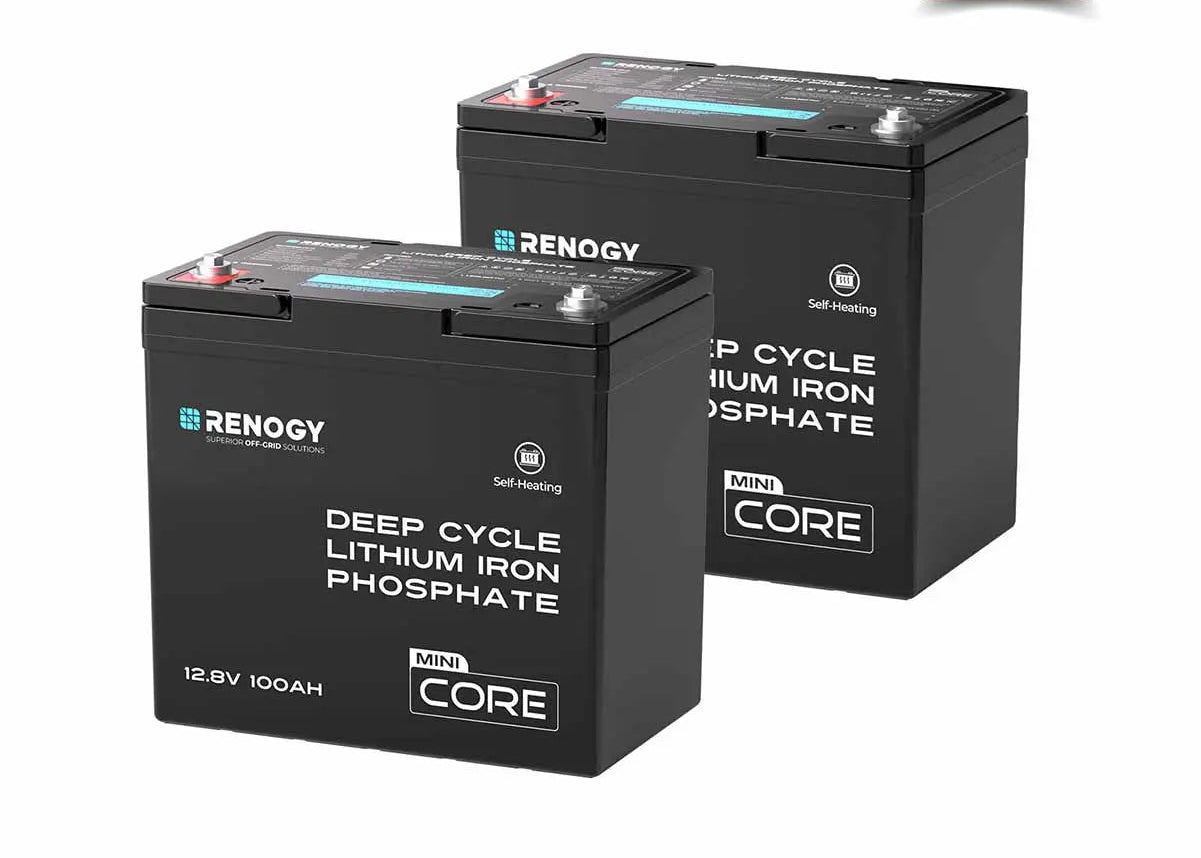 Renogy Core Mini 100Ah LiFePO4 Battery – 12.8V Compact Deep Cycle
