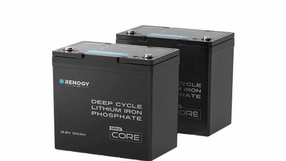Renogy Core Mini 100Ah LiFePO4 Battery – 12.8V Compact Deep Cycle