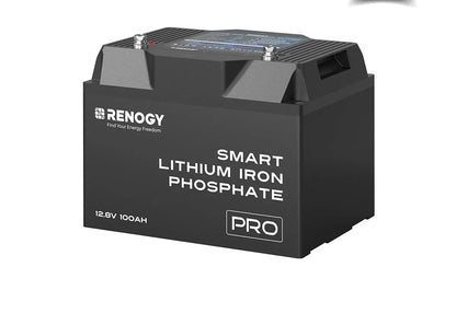 Renogy Pro Smart LiFePO4 Battery – 12V 100Ah / 200Ah with Bluetooth & Self-Heating