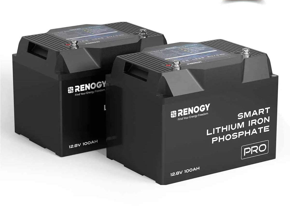 Renogy Pro Smart LiFePO4 Battery – 12V 100Ah / 200Ah with Bluetooth & Self-Heating