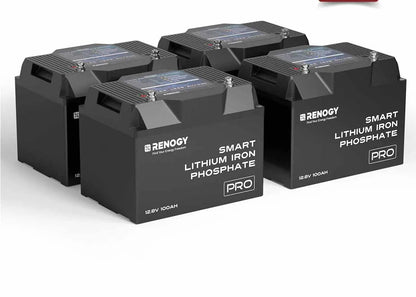 Renogy Pro Smart LiFePO4 Battery – 12V 100Ah / 200Ah with Bluetooth & Self-Heating