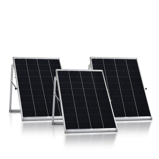 Nature’s Generator Power Panel – 3x 100W Solar Panel Kit with Cables & Frames