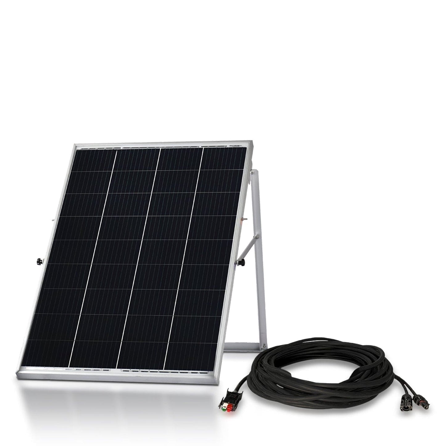 Nature’s Generator Power Panel – 100W Solar Panel with 50-Foot Cable for Off-Grid Charging