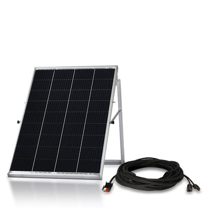 Nature’s Generator Power Panel – 100W Solar Panel with 50-Foot Cable for Off-Grid Charging