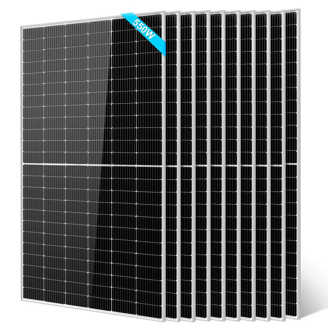 450W/550W Monocrystalline PERC Solar Panel – UL 61730, CEC Listed, IP68 Rated