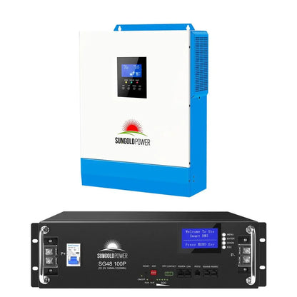 5000W 48V Solar Inverter Charger – SPH5048P [100A MPPT] or SPH504880A [80A MPPT], SG48100P Battery Optional