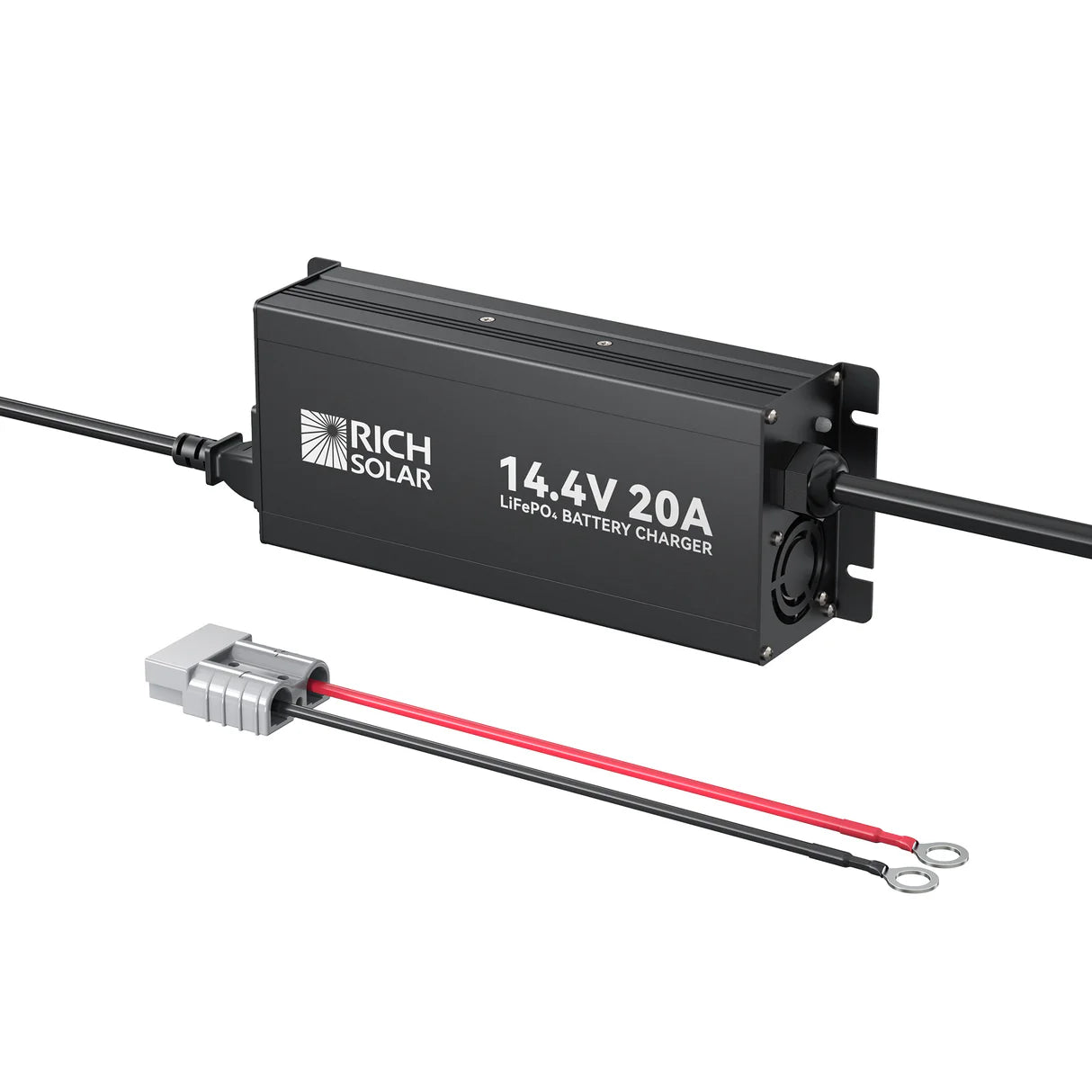 Rich Solar 12V (14.4V) 20A LiFePO4 Battery Charger 100–240VAC Smart Protection