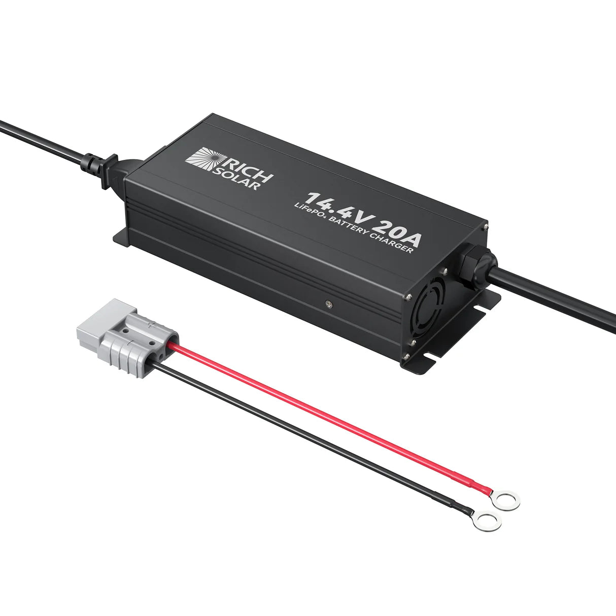 Rich Solar 12V (14.4V) 20A LiFePO4 Battery Charger 100–240VAC Smart Protection