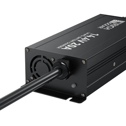 Rich Solar 12V (14.4V) 20A LiFePO4 Battery Charger 100–240VAC Smart Protection