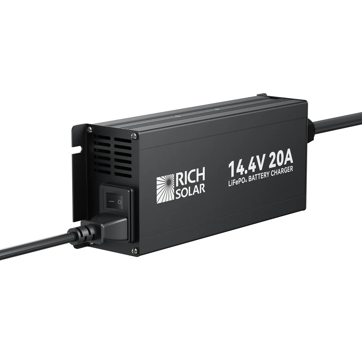 Rich Solar 12V (14.4V) 20A LiFePO4 Battery Charger 100–240VAC Smart Protection