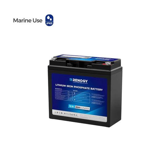 Renogy Core Mini 20Ah LiFePO4 Battery – 12V Trolling Motor Deep Cycle