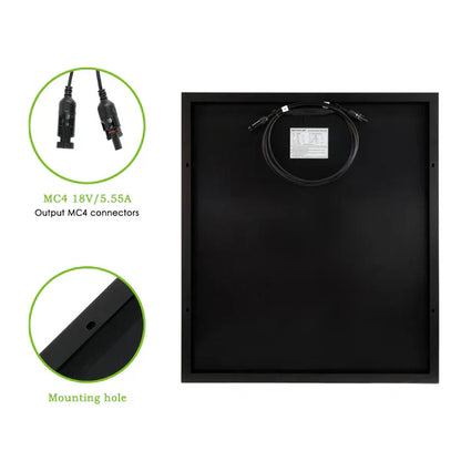 ROCKSOLAR 1000W 12V Off-Grid Solar System – Complete Power Kit with Battery, Panels & Inverter