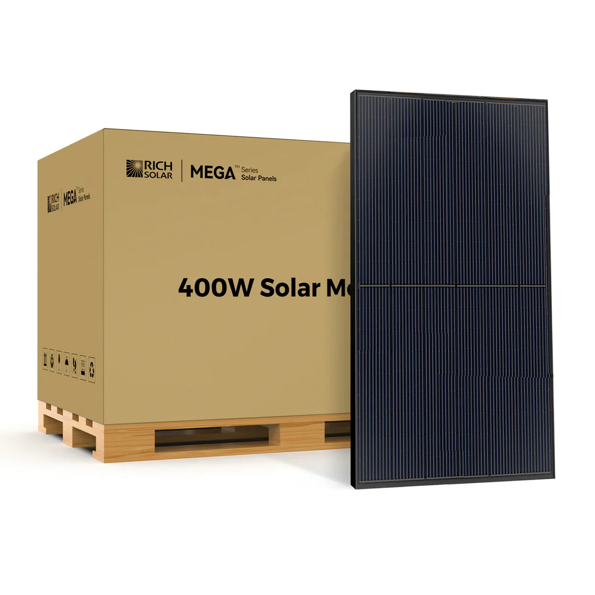 Rich Solar MEGA 400 400W 24V Solar Panel Pallet for Residential & Commercial Installations