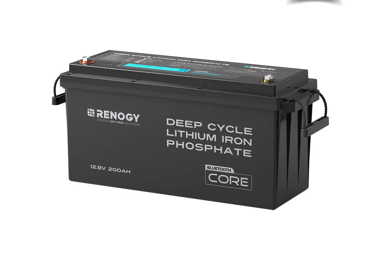 Renogy Core 200Ah LiFePO4 Battery – 12V Deep Cycle with Bluetooth