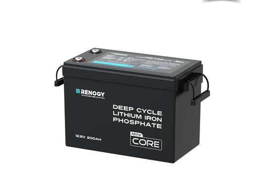Renogy Core 200Ah LiFePO4 Battery – 12V Deep Cycle with Low-Temperature Protection & Bluetooth