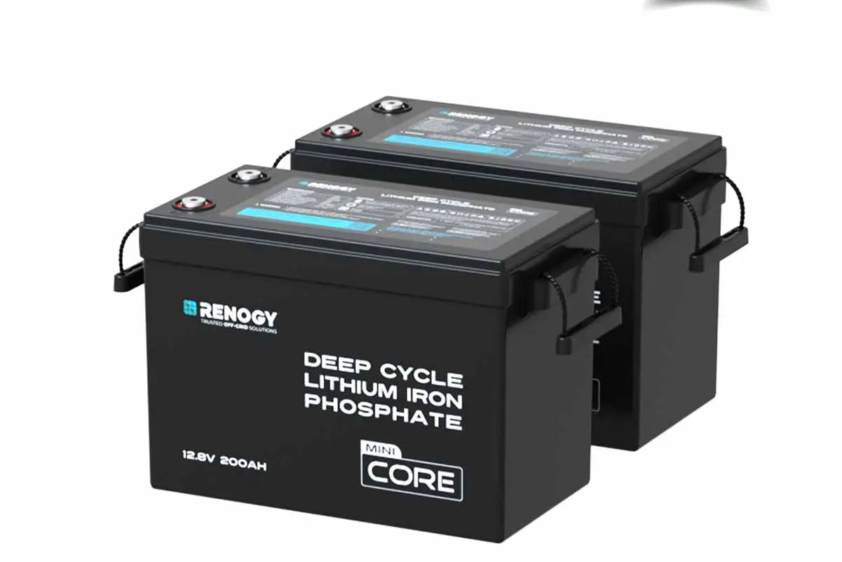 Renogy Core 200Ah LiFePO4 Battery – 12V Deep Cycle with Low-Temperature Protection & Bluetooth